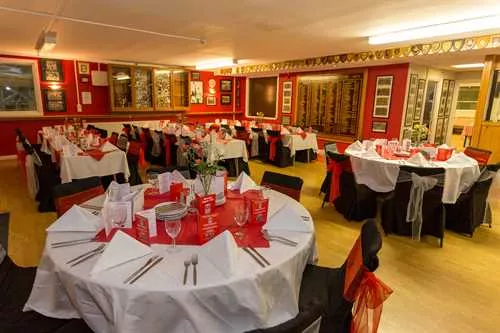 The Club House 1 room hire layout at Birmingham Moseley Rugby Club