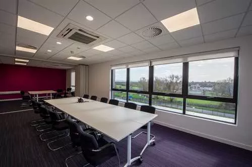 Dunlop and Fearn Room combined 1 room hire layout at The Devereux Centre