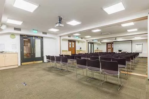 Ada Salter Suite 1 room hire layout at Friends House