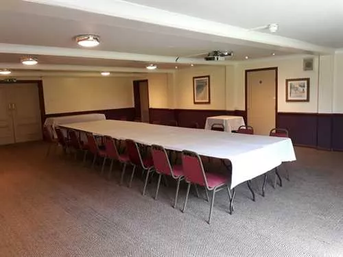 The Saltern Suite 1 room hire layout at The Farmhouse & Innlodge, Portsmouth
