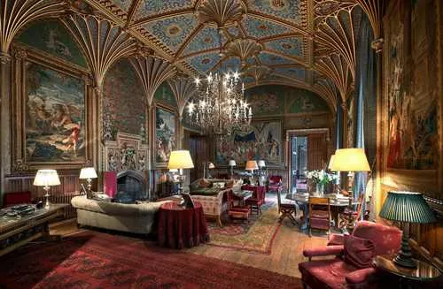Gothic Drawing Room 1 room hire layout at Eastnor Castle