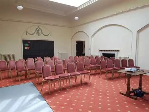 The Lounge 1 room hire layout at The Athenaeum, Bury St. Edmunds