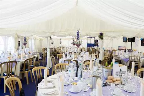 Parade Ring Marquee 1 room hire layout at Worcester Racecourse