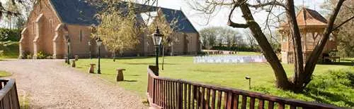 Great Tithe Barn 1 room hire layout at Haselbury Mill
