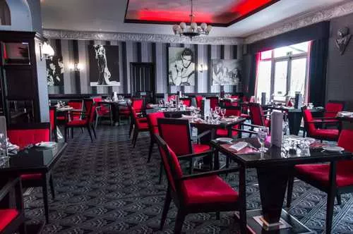 Red Door 1 room hire layout at The Cumberland Hotel, Bournemouth