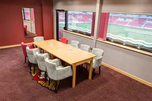 Presidents Suite 1 room hire layout at Eco-Power Stadium – Doncaster Rovers Football Club