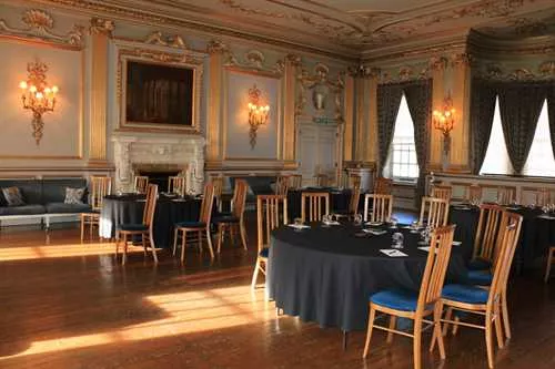 Stucco Room 1 room hire layout at Knowsley Hall