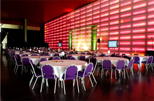 Red Hall 1 room hire layout at Magna Events