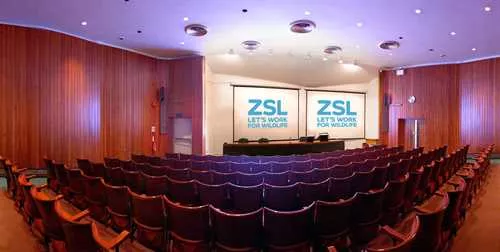 The Huxley Theatre 1 room hire layout at ZSL London Zoo