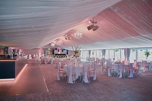 Garden Pavilion 1 room hire layout at Oakley Hall Hotel