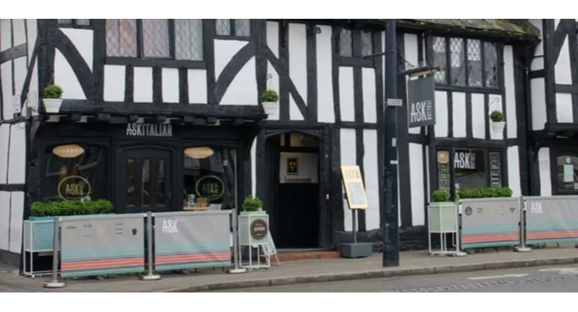 Outdoor Event Space at ASK Italian Crawley in Crawley