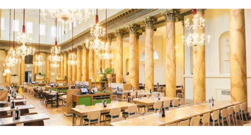Restaurant Dining Space 1 room hire layout at ASK Italian York