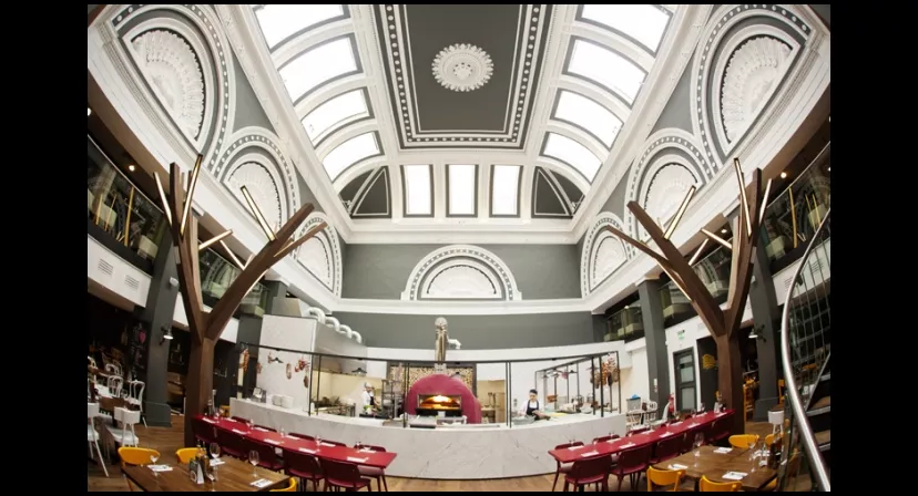 Restaurant Dining Space at Zizzi Ristorante Glasgow Royal Exchange Square in Glasgow