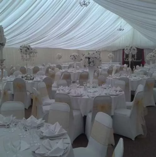 Marquee 1 room hire layout at The Hop Farm