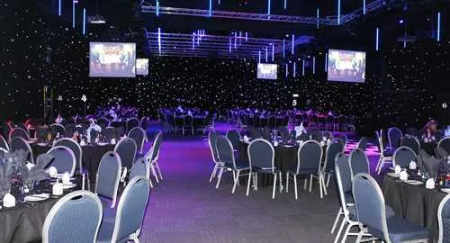 Birchley Suite 1 room hire layout at Heart of England Conference and Events Centre