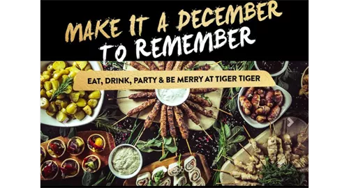 Christmas 3 Course Menu at Tiger Tiger Newcastle 2025 at Tiger Tiger Newcastle