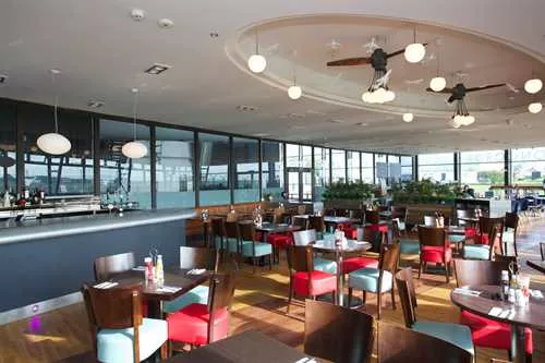 Restaurant 1 room hire layout at Runway Visitors Park – Concorde Conference Centre