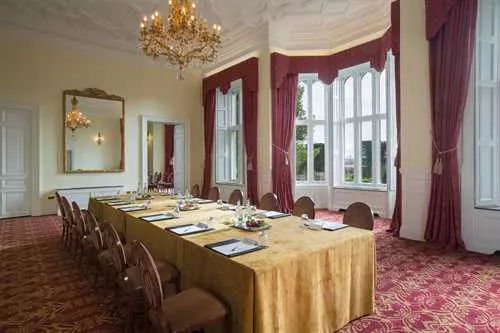 Salvin Boardroom 1 room hire layout at Fawsley Hall Hotel & Spa