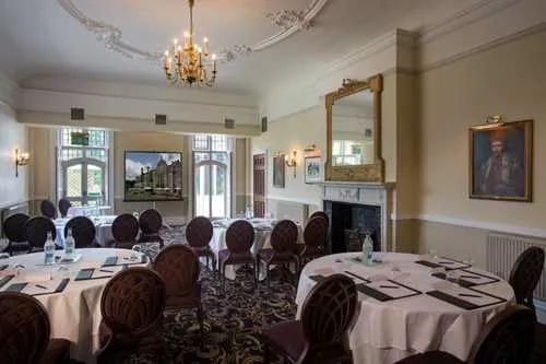 Kings 1 room hire layout at Rhinefield House Hotel