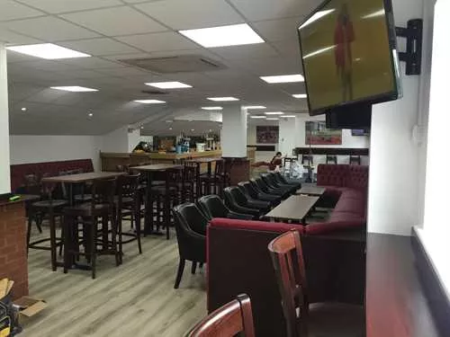 Iron Bar 1 room hire layout at Scunthorpe United Football Club - Glanford Park