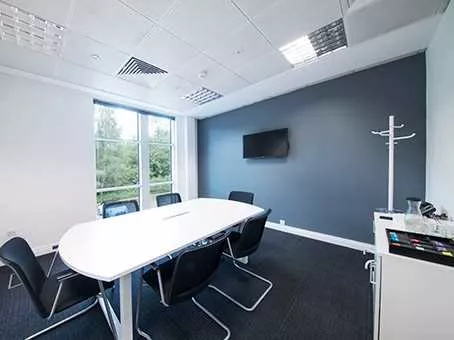 Blenheim 1 room hire layout at Regus Manchester Cheadle