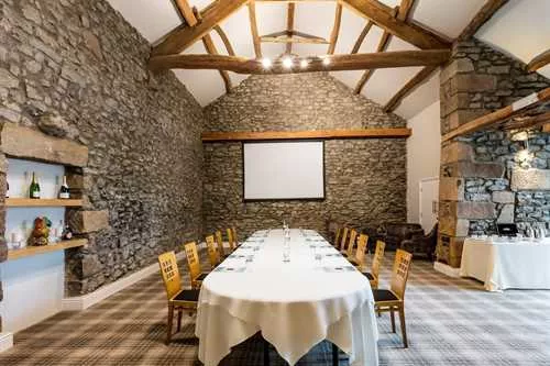 Winston’s Barn 1 room hire layout at The Coniston Hotel
