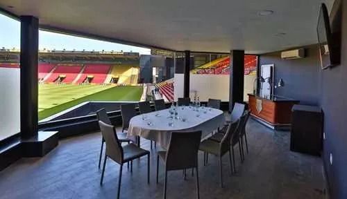 Sky Box 1 1 room hire layout at Vicarage Road Stadium (Watford FC)