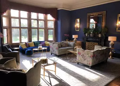 Drawing Room 1 room hire layout at Ellingham Hall