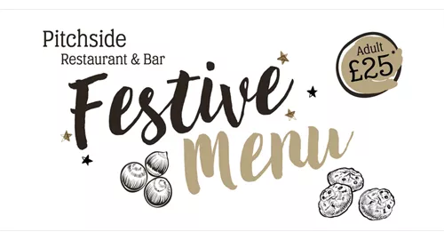 Pitchside Restaurant & Bar Festive Menu 2025 at MK Dons Football Club