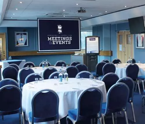 International Suite 1 room hire layout at Birmingham City Football Club