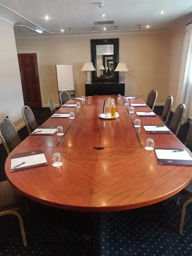 The Boardroom 1 room hire layout at Rowton Hall Hotel and Spa