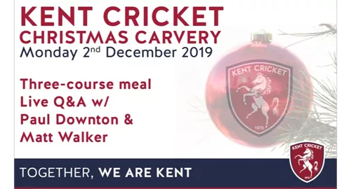 Kent Cricket Christmas Carvery 2025 at Spitfire Ground St Lawrence Canterbury