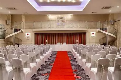 The Balmoral 1 room hire layout at Mercure Bewdley the Heath Hotel, Kidderminster