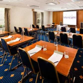 The Pioneer Room 1 room hire layout at Mercure York Fairfield Manor Hotel