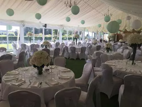 Marquee 1 room hire layout at Cottrell Park Golf Resort