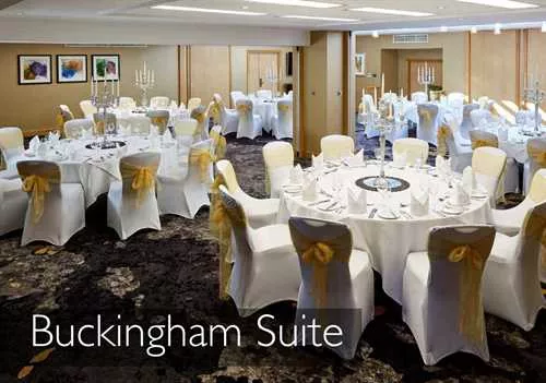 Buckingham Suite 1 room hire layout at The Bull Hotel Gerrards Cross