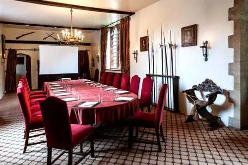The Great Room 1 room hire layout at Amberley Castle
