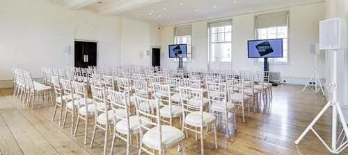 The Portico Room 1 room hire layout at Somerset House
