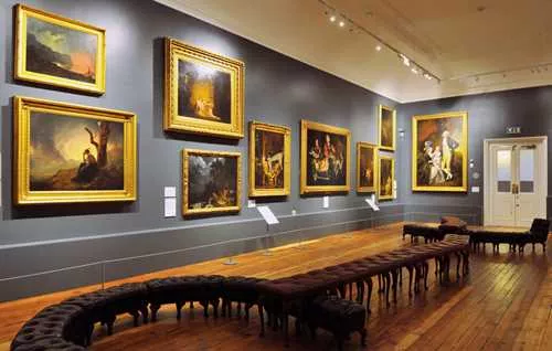 Joseph Wright Gallery 1 room hire layout at Museum & Art Gallery on The Strand