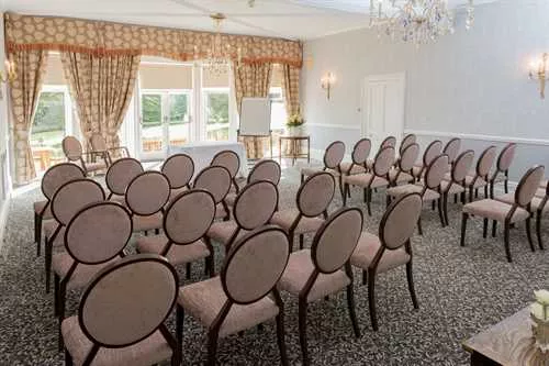The Brooks Room 1 room hire layout at Flitwick Manor Hotel, Premier Collection by Best Western