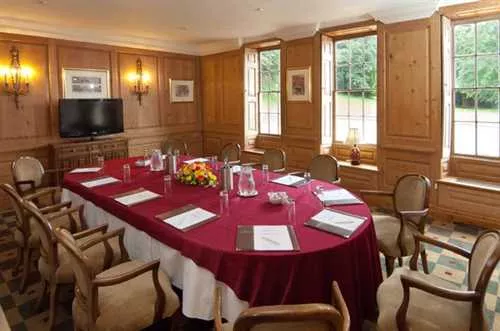 The Morning Room 1 room hire layout at Flitwick Manor Hotel, Premier Collection by Best Western