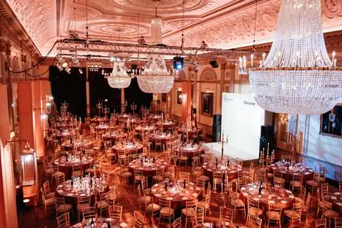 Great Hall 1 room hire layout at Plaisterers Hall