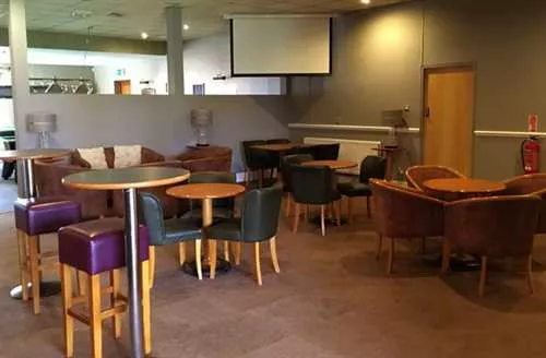 The Runner Plat Bar 1 room hire layout at Mere Brow Village Hall