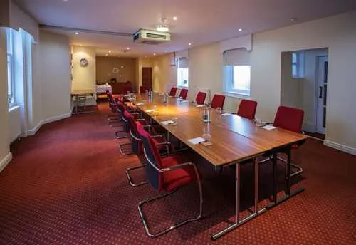 The Boardroom 1 room hire layout at The Old Ship Hotel
