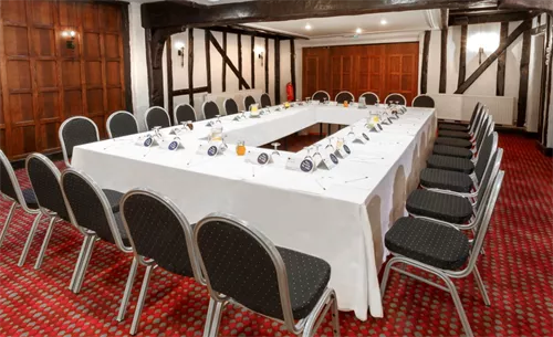 The Rose Room 1 room hire layout at Best Western Rose & Crown Hotel Colchester