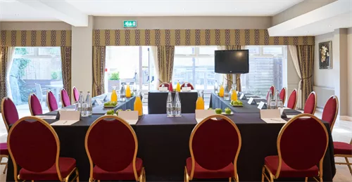 The Franklyn Suite 1 room hire layout at Best Western Plus The Connaught Hotel and Spa