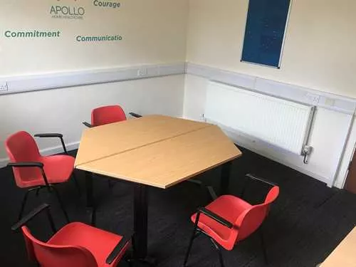 Small Training Room 1 room hire layout at MS Therapy Centre Norfolk