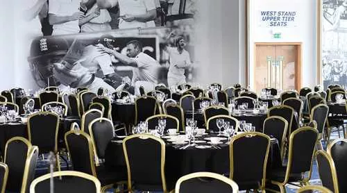 Banqueting Suite 1 room hire layout at Edgbaston Stadium