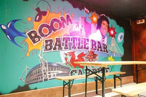 Boom Bar 1 room hire layout at Boom: Battle Bar Cardiff