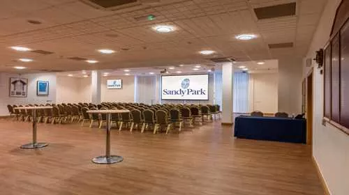 County 1 room hire layout at Sandy Park